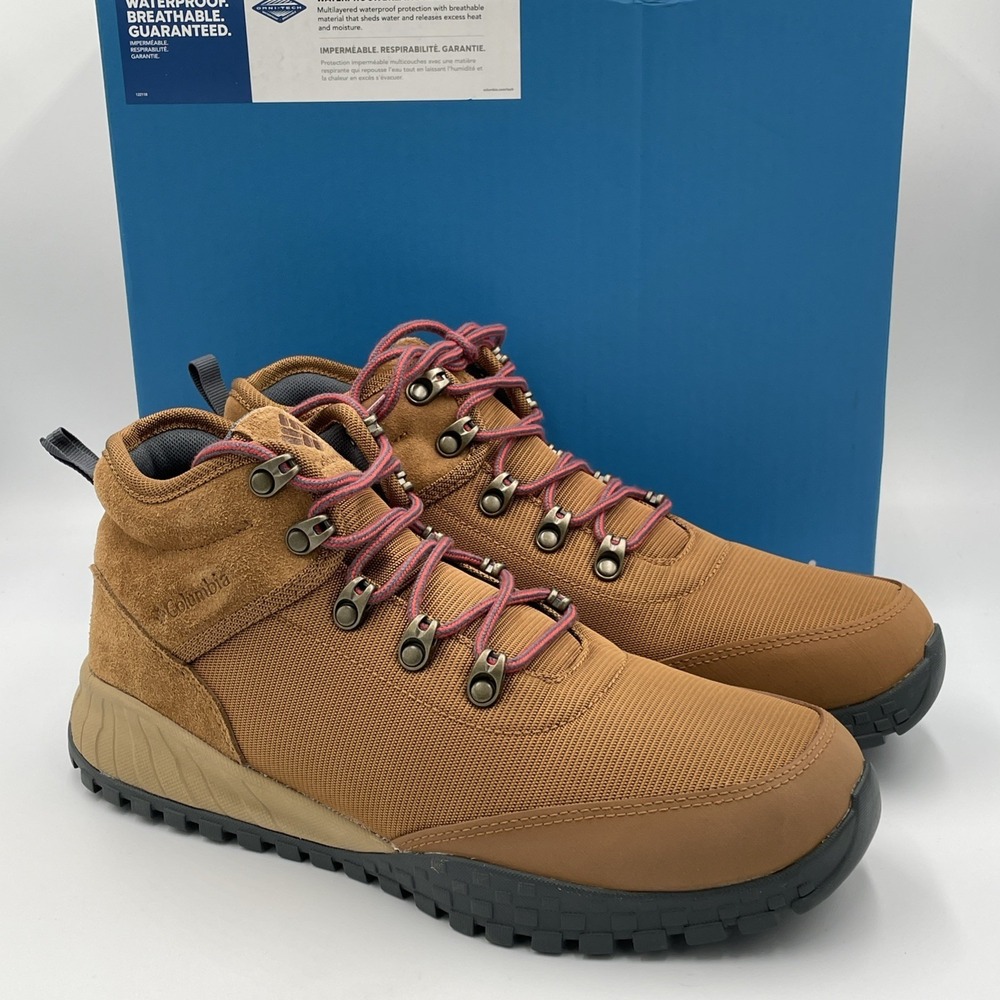 Columbia Men's Sz 13 Fairbanks Mid Omni-Heat Boot Elk Rusty Tan Waterproof NEW